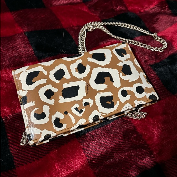 Gucci Authentic Limited Edition Carmel Leopard Print Wallet on Chain Crossbody - Picture 1 of 11